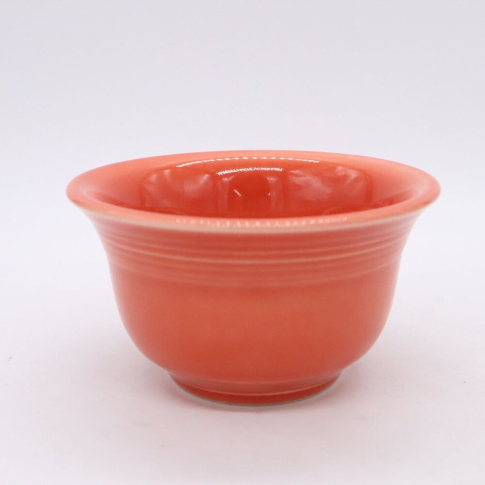 Homer Laughlin FiestaWare Persimmon‎ 7oz Bouillon Bowl Retired Custard Cup a